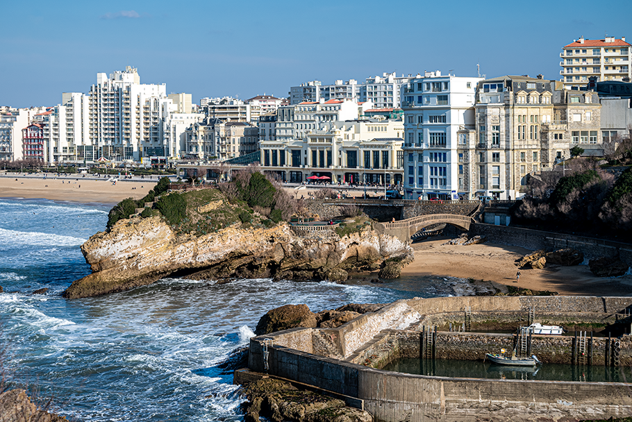 Biarritz vue du Rocher de la Vierge